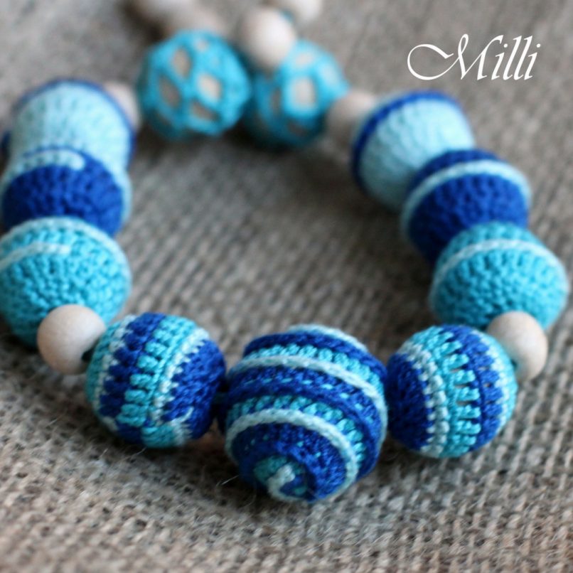 Nursing (teething) necklace by Milli Crafts (Israel)