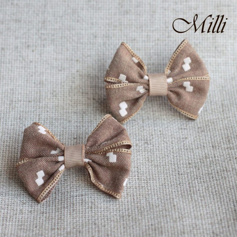 #11 Handmade hair bands/ scrunchies by Millicrafts.com - brown sugar - 2pcs available