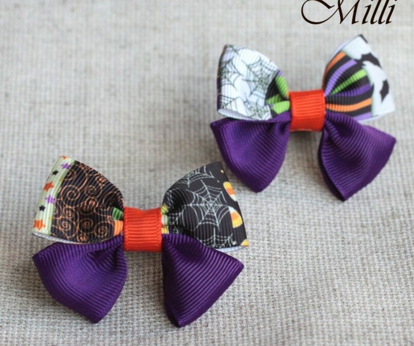 #17 Handmade hair bands/ scrunchies by Millicrafts.com – violet night- 1pcs available