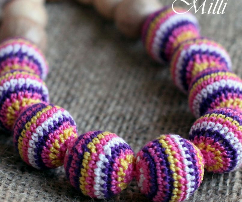 Mexico nursing / teething necklace by MilliCrafts.com