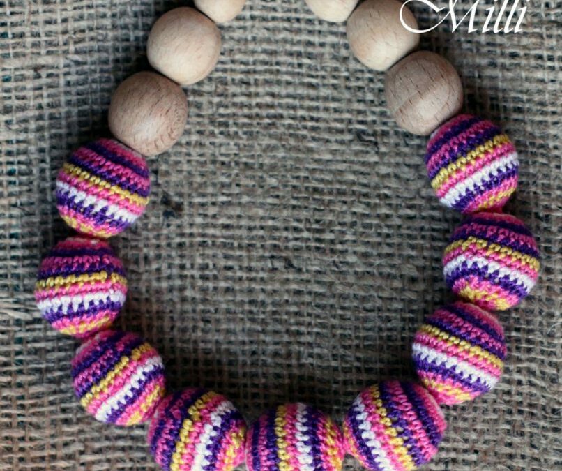 Teething / nursing necklace – Mexico inspired by MilliCrafts.com