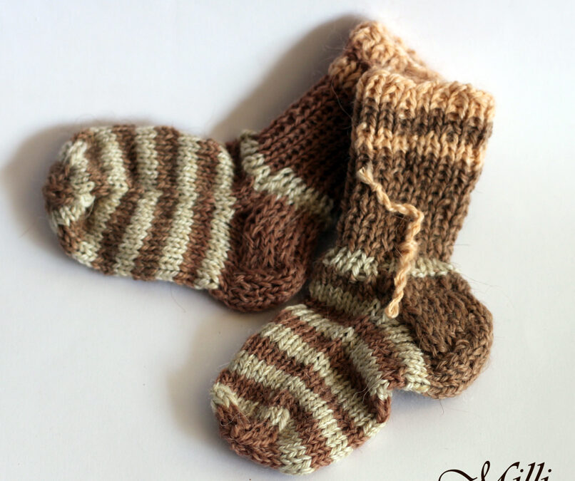 Knitted socks Milli, 11cm length