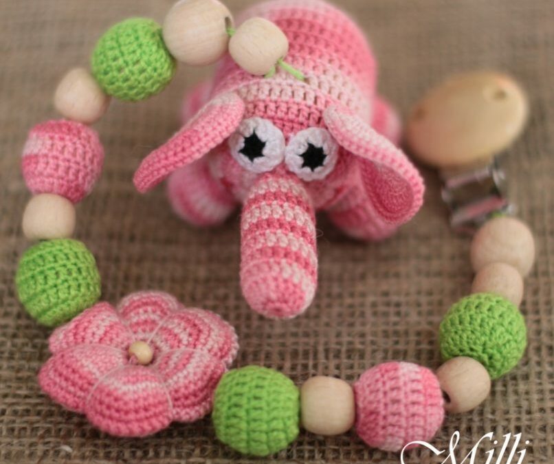 Handmade baby teether by Milli Crafts (Israel)
